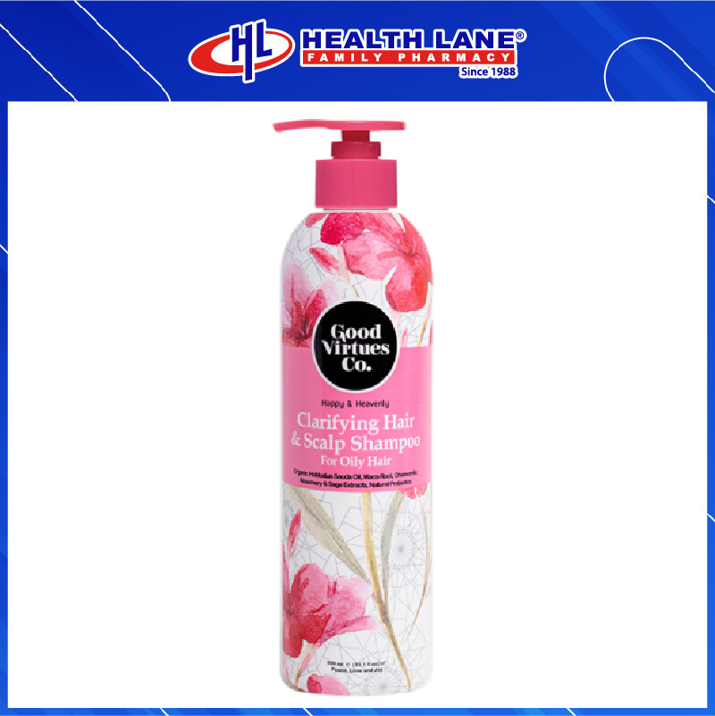 GOOD VIRTUES CO CLARIFYING HAIR & SCALP SHAMPOO FOR OILY HAIR (300ML)